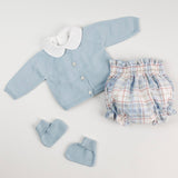 Look T.Fraldas Avó Isabel c/casaco e botinhas