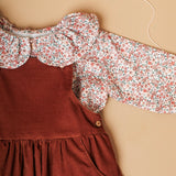 Look Saia Cacau c/ camisa canela