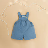 Look Jardineiras Ganga c/camisa vichy verde