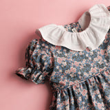 Vestido Azul Flores