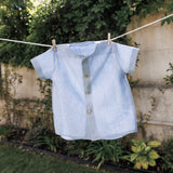Camisa Linho Azul