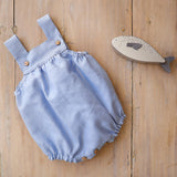 Look fofo azul linho c/ camisa