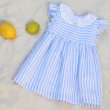 Vestido Linho Riscas