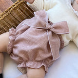 Tapa Fraldas com laço Rosa