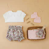 Look 4 peças | tapa fraldas framboesa,camisa,casaco e botinhas
