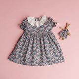 Vestido Azul Flores