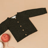 Casaco Verde Botões Madeira