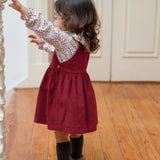 Camisa Florzinhas Bordeaux