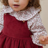 Camisa Florzinhas Bordeaux