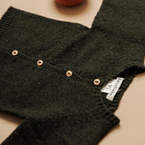Casaco Verde Botões Madeira