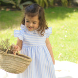 Vestido Linho Riscas