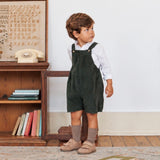 Look Jardineiras Peter Pan c/ camisa gola padre (Cópia)