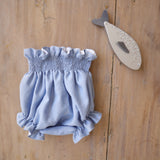 Tapa Fraldas Linho Azul