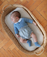 Tapa Fraldas Pintinhas Cinza