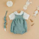 Look fofo vichy verde c/camisa
