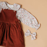 Look Saia Cacau c/ camisa Tarte de Amêndoa