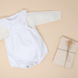 Look Fofo picquet c/ Camisola pérola