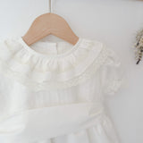 Vestido c/ gola Folho renda