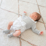 Tapa Fraldas Piquet com laço