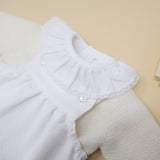 Look Fofo picquet c/ Camisola pérola