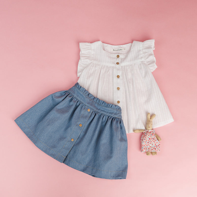 Look | Saia Ganga c/ túnica avó Luzia