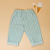 Look calças kiwi c/ camisa linho