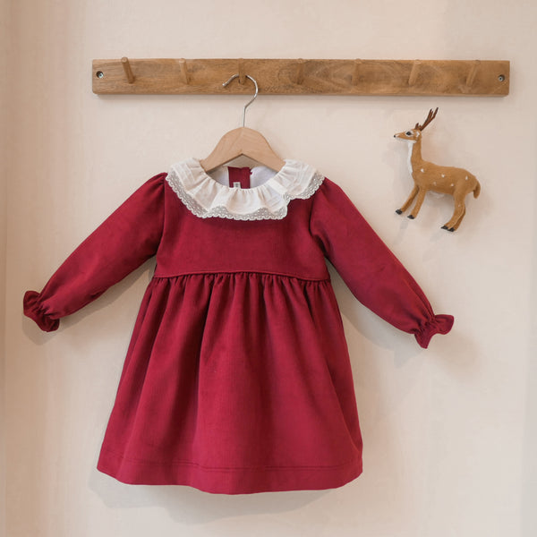 Vestido Bordeaux c/ Renda